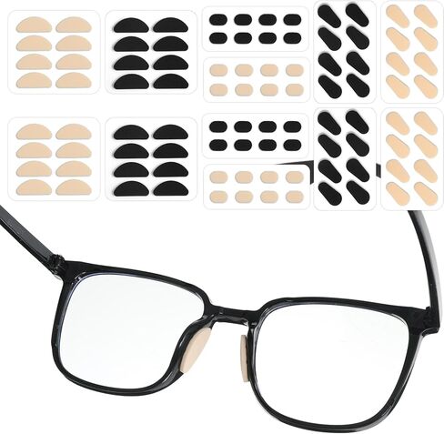 Qianyu 96 Pairs EVA Foam Nose Pads for Glasses Non-Slip Glasses Noses Cushion Soft Foam Eyeglasses Nose Pads Self Adhesive Foams Eye Glass Replacement Pad for Plastic Frames Glass Sunglasses in Saudi Arabia