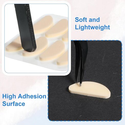 Qianyu 96 Pairs EVA Foam Nose Pads for Glasses Non-Slip Glasses Noses Cushion Soft Foam Eyeglasses Nose Pads Self Adhesive Foams Eye Glass Replacement Pad for Plastic Frames Glass Sunglasses in Saudi Arabia