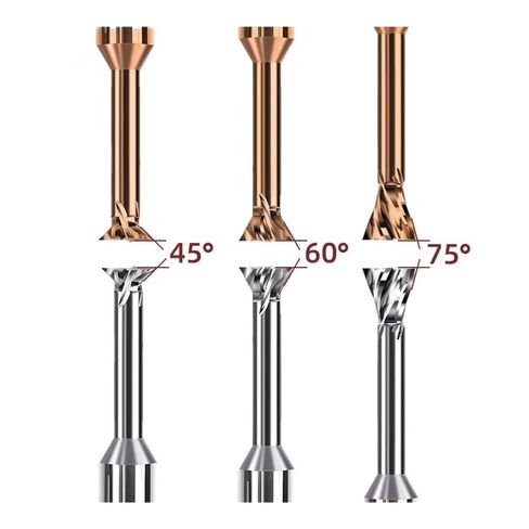 تتوافق شكل مطحنة القاطع فتحة طويلة قطع طول DIY أداة كربيد القطر 4 الناي 1mm-10mm (1xD4x100L، 60Degree-BF2055) in Kuwait
