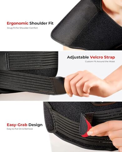 Red Light Therapy for Neck and Shoulder with 157 LEDs, Wireless 660nm & 850nm Infrared Red Light Therapy Neck and Shoulder Heating Pad, 5-Level Light Intensities & 3-Level Pulse Wearable Wrap in Saudi Arabia