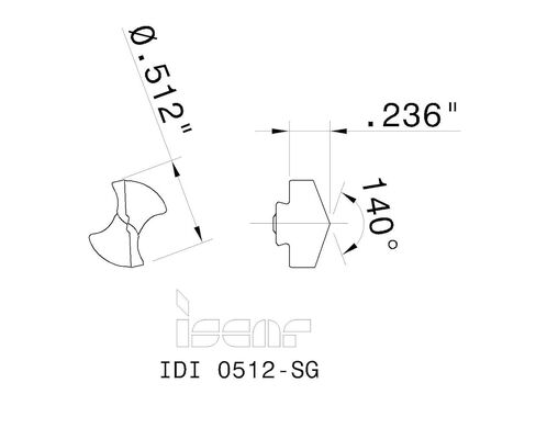 1 قطعة جديد ISCAR IDI 0512-SG IC 528 تين المغلفة كربيد استبدال الحفر تلميح إدراج-EA1221BM5 in Saudi Arabia