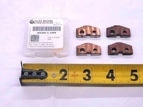 4pcs AMEC 452H-1.109 Super Cobalt Spade Drill Inserts Series #2 T-A AM200 1 7/64 - MW4052CT4 in Saudi Arabia