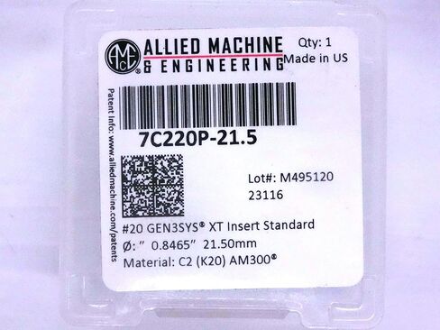 1 قطعة جديد AMEC 7C220P-21.5 كربيد الحفر إدراج #20 GEN3SYS XT K20 AM300 21.50 مللي متر-MW4043CT4 in Saudi Arabia