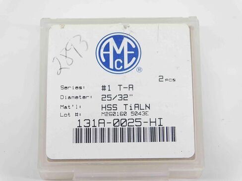 2 قطعة جديد AMEC 131A-0025-HI سلسلة #1 T-A TiAlN HSS المجرف الحفر إدراج 25/32 OD - DCT-DM2914 in Saudi Arabia
