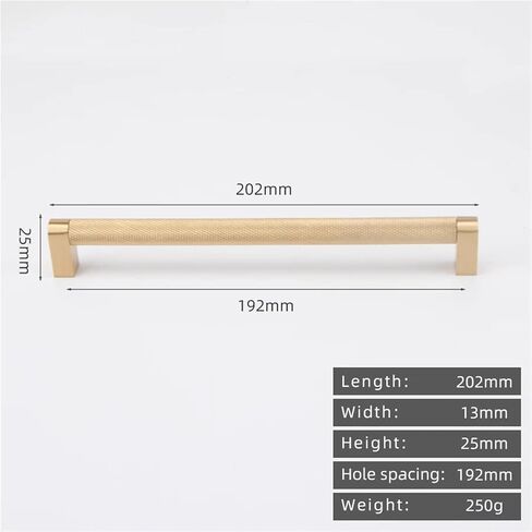 Solid Brass Knurling Handle Kitchen Cabinet Pull Drawer Copper 1Pcs(8826-224) in Saudi Arabia