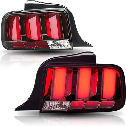 أضواء الذيل LED LED Assembly متوافقة مع Ford Mustang 2005 2006 2007 2008 2009 Light Light Brade Lamp ، Lens Smoked in Kuwait