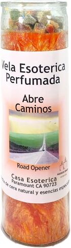 شمعة تعويذة النية الروحية من شمع النخيل البرتقالي - [برتقالي] | Vela CASA ESOTERICA PERFUMADA- (ABRE CAMINOS) in Saudi Arabia