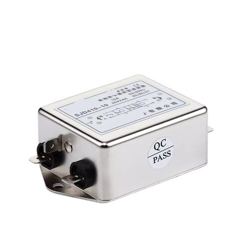 مرشح طاقة منخفض التمرير مضاد للتدخل أحادي الطور AC مزدوج القسم 220 فولت SJD410-3A 6A 10A 20A 30A (كتلة طرفية SJD410-10 -DT) in Kuwait