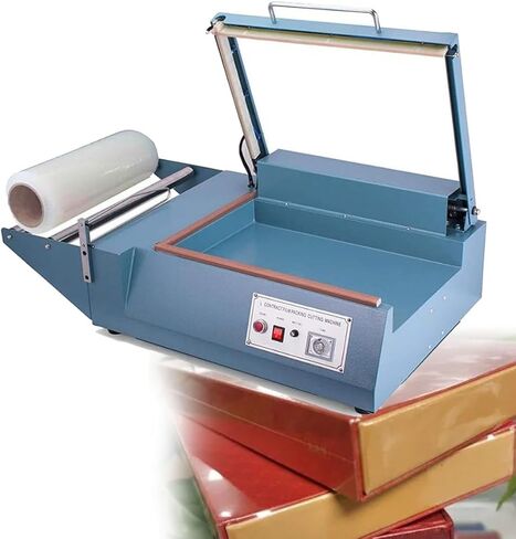 Impulse Heat Sealer Shrink Wrap Machine,L-Bar Packing Machine Adjustable Time,Manual Heat Sealing Machine Simultaneous Sealing and Cutting,for Households in Kuwait