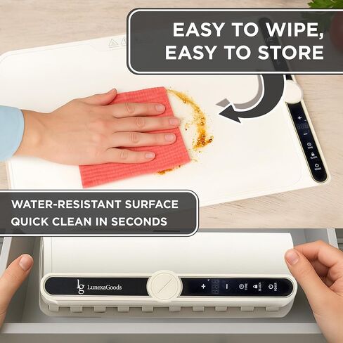 Food Warming Mat, 9-Temperature Electric Heating Tray with Timer & Safety Lock, Silicone Roll-Up Buffet Warmer for Countertop, Parties, Home & Travel (Dark Grey) in Saudi Arabia