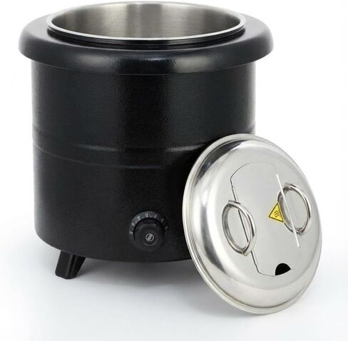 13.7-Quart Commercial Electric Soup Warmer – Stainless Steel Food Warmer with Adjustable Temp Control, Hinged Lid & Detachable Pot for Restaurants, Parties & Home in Kuwait