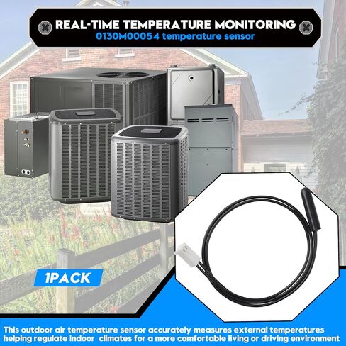 0130M00054 Air Temperature Sensor Fits for Outdoor Thermostat, Fits Models 2-Stage ASZC18 (ClimateTalk) and More, Replacement Part for Goodman Thermostat Sensor in Kuwait
