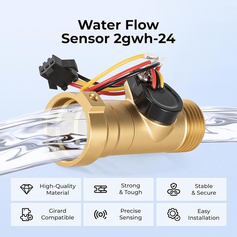 مستشعر تدفق المياه 2GWH-24 قطعة بديلة #2022107584 متوافق مع سخان المياه بدون خزان Girard GSWH-2 RV | سخان غاز بدون خزان مناسب واستبدال الملحقات in Saudi Arabia
