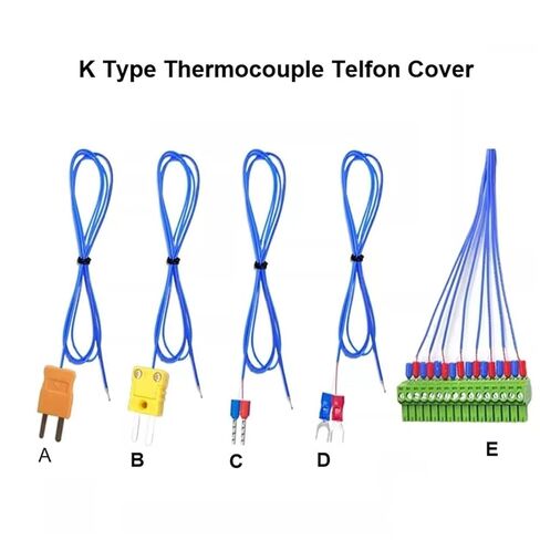 Welding Point Blue Wire K Type Mini Connector Thermocouple Wire Temperature Probe Sensor(D,2500mm) in Saudi Arabia