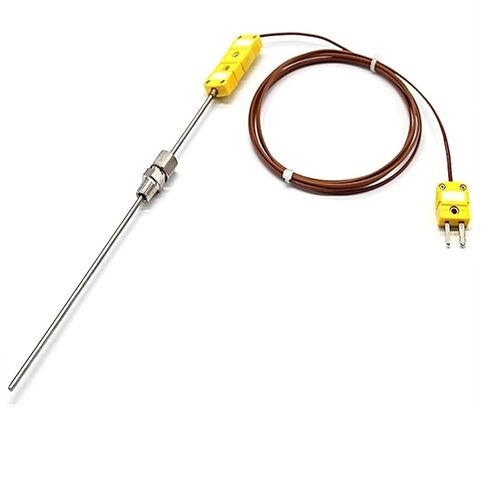 K-نوع الحرارية 0-1100 ℃ NPT1/8 برغي الموضوع مع 2 متر سلك الرصاص استشعار درجة الحرارة 1 قطعة in Saudi Arabia