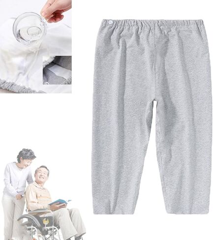 Yodilala TPU Incontinence Care Trousers, Washable Elastic Adjustable Patient Care Trousers, Ideal for Bedridden Patients, Elderly, Mobility Impaired, Women on Periods (Blue, M) in Kuwait