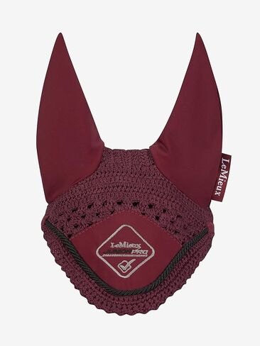 غطاء أذن LeMieux Junior Pro مع أذن ليكرا ناعمة - كروشيه متماسك بثلاثة اتجاهات - حماية رياضية من ذباب الحصان - كحلي - صغير in Saudi Arabia