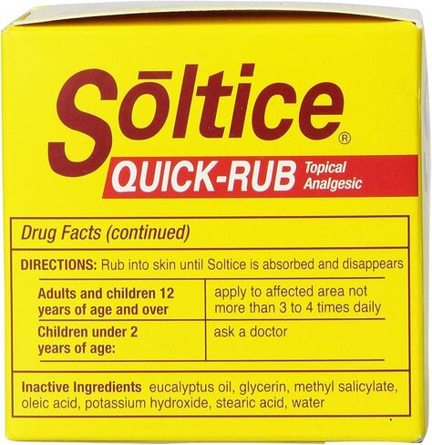 Soltice Quick-Rub Topical Analgesic, 1.33 oz, Pack of 2 in Kuwait