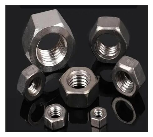 10pcs M3 M4 M5 M6 Hexagonal Through Hole Pure Titanium Nut Titanium Alloy Nuts(M6) in Saudi Arabia
