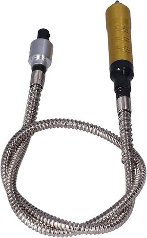 Flexible Shaft Extension Cable, Stainless Steel Chuck Handle, Aluminum Alloy Electric Polisher Adapter with Key & Hex Wrench, Ideal for Fine Grinding, Engraving & Electric Grinder Users in Saudi Arabia