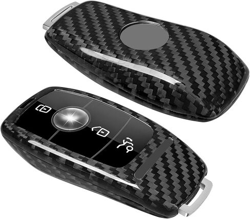 Key fob Cover Compatible with Mercedes Benz AM G,Real Carbon Fiber Key Fob Protector Compatible with Benz AMG Key Case CLS Class E-Class E63S GLE 350 S-Class Key Case 2023 2024 in Kuwait
