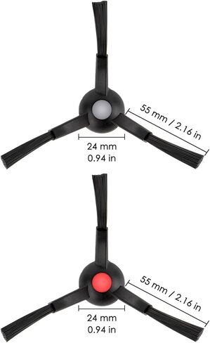 (8 عبوات) فرش جانبية Omni S1 Pro لمكنسة Eufy Omni S1 Pro/ E25/ E28/ C28/ E35 الروبوتية، مجموعة فرش جانبية بديلة، فرش كنس الحواف، مجموعة ملحقات فرشاة الزوايا، فرش ملحقات المكنسة الكهربائية in Kuwait