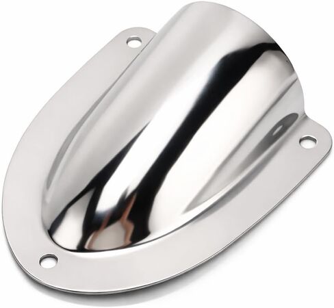 غطاء تنفيس أراموكس مارين صدفي، غطاء كابل سلك من الفولاذ المقاوم للصدأ للقوارب، 4.72 × 3.94 × 1.38 بوصة in Kuwait