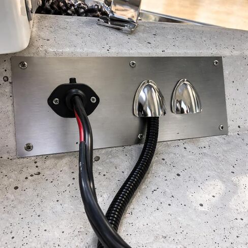 غطاء تنفيس أراموكس مارين صدفي، غطاء كابل سلك من الفولاذ المقاوم للصدأ للقوارب، 4.72 × 3.94 × 1.38 بوصة in Kuwait