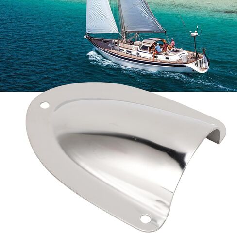 غطاء تنفيس أراموكس مارين صدفي، غطاء كابل سلك من الفولاذ المقاوم للصدأ للقوارب، 4.72 × 3.94 × 1.38 بوصة in Kuwait