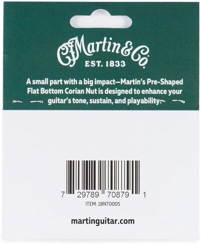 Martin Pre-Shaped Corian Nut – 4-Pack | Durable Replacement Parts for Acoustic Guitars | Reliable Fit & Balanced Tone in Saudi Arabia