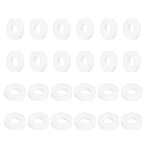 MECCANIXITY PTFE غسالات مسطحة، 12 حزمة 40 مم OD 30 مم ID 3 مم حلقة حشية فاصل سميكة لآلات خرطوم خرطوم الصنبور، أبيض in Saudi Arabia