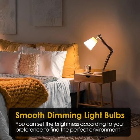 A15 مصباح LED 2 حزمة، 5W 2700K مصباح طاولة دافئ يعادل 40 واط لمبات الإضاءة، 120 فولت E26 قاعدة لمبة إضاءة صغيرة لإضاءة المنزل، غرفة النوم، المكتب، الشرفة، عكس الضوء in Saudi Arabia