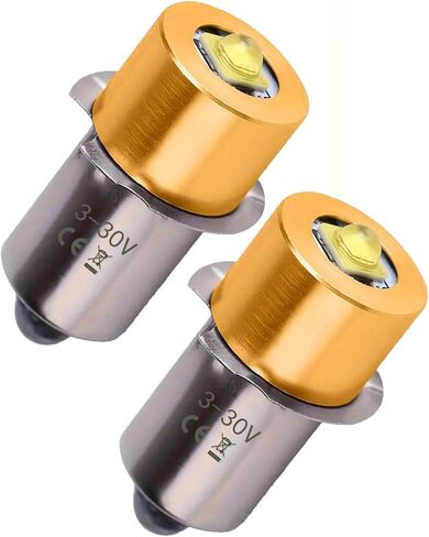 Deerma LED Maglight لمبة بديلة DC 3-30V لـ 3-16 C&D Cell 3W LED مشاعل، عمر أكثر إشراقًا وأطول من الأصلي (عبوة واحدة) in Kuwait