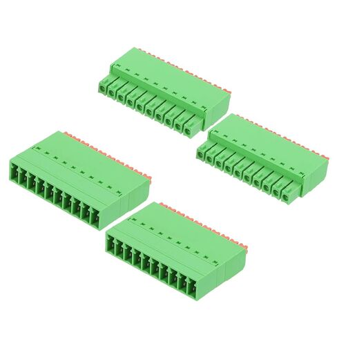 MECCANIXITY 3.5mm 0.14" Pitch Spring PCB Terminal Block Connector 16 Pin Male Female Pluggable Quick PCB Wiring Terminals for 22-16AWG Cable Mechanical Equipment, Green in Saudi Arabia