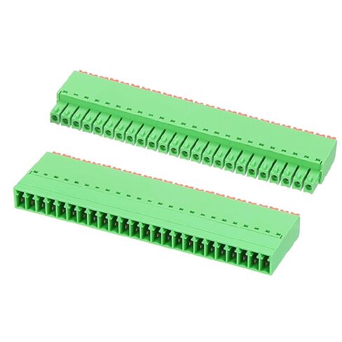 MECCANIXITY 3.5mm 0.14" Pitch Spring PCB Terminal Block Connector 16 Pin Male Female Pluggable Quick PCB Wiring Terminals for 22-16AWG Cable Mechanical Equipment, Green in Saudi Arabia