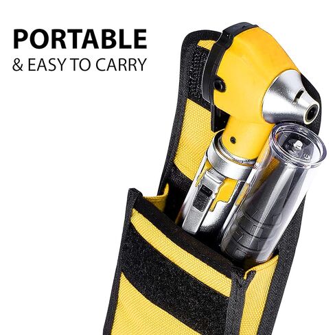 SURGICAL ONLINE Fiber Optic Mini Otoscope Rainbow Many Colors - Pocket Otoscope with Case ENT Diagnostic Set w/Extra Bulb Included (Yellow) in Saudi Arabia