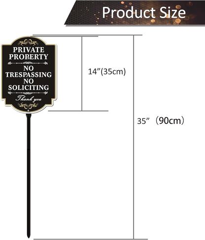 ممنوع التعدي على ممتلكات الغير، لافتة ممنوع التماس مع وتد قوي بارتفاع 35 بوصة، لافتة ملكية خاصة من الألومنيوم، محمية من الأشعة فوق البنفسجية، مقاومة للبهتان in Kuwait