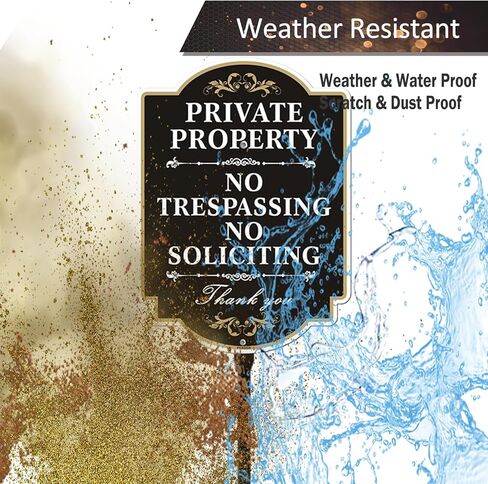 ممنوع التعدي على ممتلكات الغير، لافتة ممنوع التماس مع وتد قوي بارتفاع 35 بوصة، لافتة ملكية خاصة من الألومنيوم، محمية من الأشعة فوق البنفسجية، مقاومة للبهتان in Kuwait