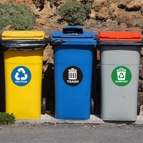 12 حزمة من ملصقات إعادة تدوير سماد القمامة لعلب القمامة، ملصقات سماد إعادة تدوير القمامة لعلب القمامة، ونفايات الفناء، وصناديق إعادة التدوير، شارات الفينيل ذاتية اللصق مقاومة للطقس في الأماكن المغلقة والخارجية، in Kuwait