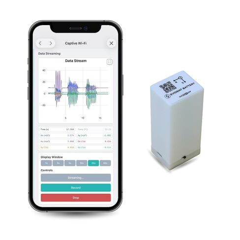 EVB-02 مستشعر اهتزاز وحركة Wi-Fi يصل إلى 6.66 كيلو هرتز | بطارية قابلة للشحن 5000 مللي أمبير | وحدة IMU ذات 6 محاور (تسارع + جيروسكوب) | واي فاي ووضع AP | بوابة برامج API | مستشعر للتطبيقات الهندسية والبحث والتطوير in Saudi Arabia
