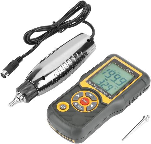 جهاز قياس الاهتزاز الرقمي الدقيق من نوع سبليت، جهاز قياس التسارع، شاشة LCD للتصنيع الميكانيكي، الطاقة الكهربائية، الهندسة الكيميائية، الطيران الفضائي، رمادي in Kuwait