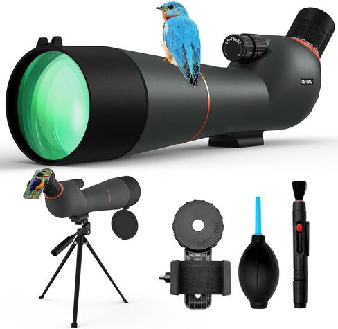 Spotting Scope 25-75×85 - Dual Focusing Spotter Scope, with Tripod & Phone Adapter, Ideal for Bird Watching & Wildlife Observing in Kuwait