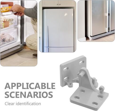 2pcs Cooler Door Hinge Replacements - Metal Refrigerator Door Lower Hinges - Repair & Maintenance Freezer Parts for Commercial Home Kitchen Settings 1.9x1.6x1.6Inch in Saudi Arabia