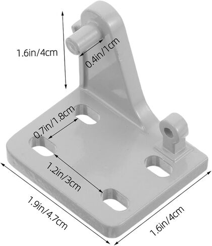 مجموعة مفصلات الثلاجة من Holibanna مكونة من قطعتين - مفصلات محورية للباب شديدة التحمل للمبرد والتخزين البارد والفريزر وأجهزة المطبخ - ملحقات إصلاح سهلة التركيب 1.9 × 1.6 × 1.6 بوصة in Kuwait