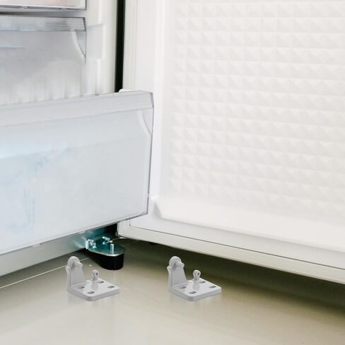 مجموعة مفصلات الثلاجة من Holibanna مكونة من قطعتين - مفصلات محورية للباب شديدة التحمل للمبرد والتخزين البارد والفريزر وأجهزة المطبخ - ملحقات إصلاح سهلة التركيب 1.9 × 1.6 × 1.6 بوصة in Kuwait