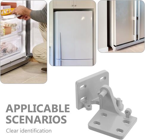 مجموعة مفصلات الثلاجة من Holibanna مكونة من قطعتين - مفصلات محورية للباب شديدة التحمل للمبرد والتخزين البارد والفريزر وأجهزة المطبخ - ملحقات إصلاح سهلة التركيب 1.9 × 1.6 × 1.6 بوصة in Kuwait