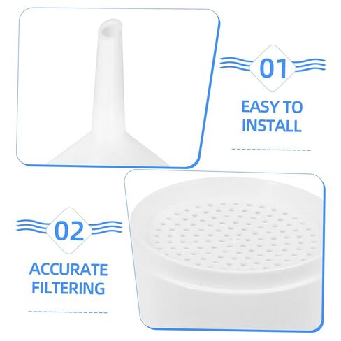 Plastic Funnel Strainer Filter Paper Funnel for Kitchen Laboratory Chemistry in Saudi Arabia