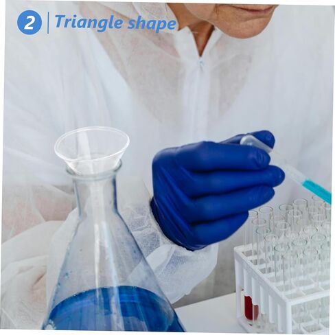 GANAZONO 3pcs Wide Mouth Glass Filter Funnel Scientific Filling Funnel for Laboratory Use in Saudi Arabia