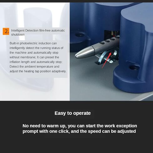 آلة الوسادة الهوائية، آلة صنع التغليف الصغيرة للتغليف، النفخ الذكي بدون تسخين مسبق، وظيفة الاستعداد التلقائي، تستخدم للتعبئة in Kuwait