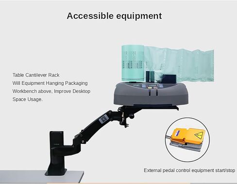 آلة الوسادة الهوائية، آلة صنع التغليف الصغيرة للتغليف، النفخ الذكي بدون تسخين مسبق، وظيفة الاستعداد التلقائي، تستخدم للتعبئة in Kuwait